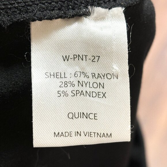 QUINCE Ultra Stretchy Ponte Skinny Pants in Black SZ M - Picture 8 of 10